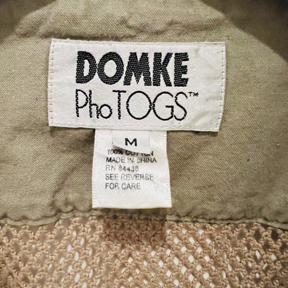 Domke PhoTOGS Utility Photo Vest Medium Khaki Mesh 13 Pockets Professional Zip - Picture 13 of 16